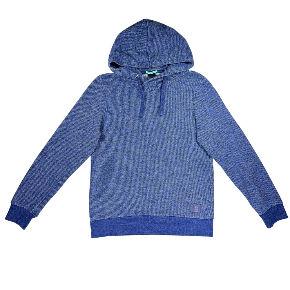 Scotch & Soda Rise & Ride Hoodie Men's Medium M Blue Melange Knit Sweatshirt